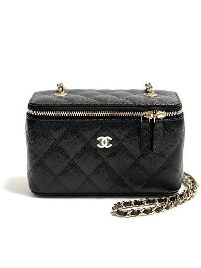 Classic Caviar Vanity Cross Bag Gold Plated Black - CHANEL - BALAAN 2