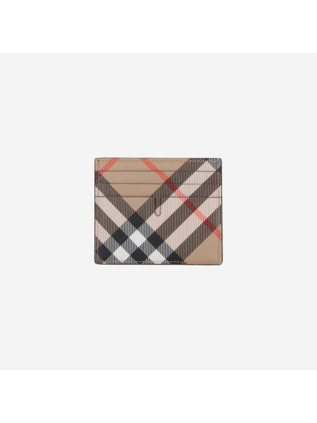 Check Card Wallet Beige - BURBERRY - BALAAN 2