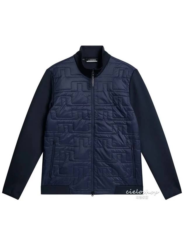 Quilted Hybrid Men s Golf Jacket Primaloft Navy AMOW09065 - J.LINDEBERG - BALAAN 1