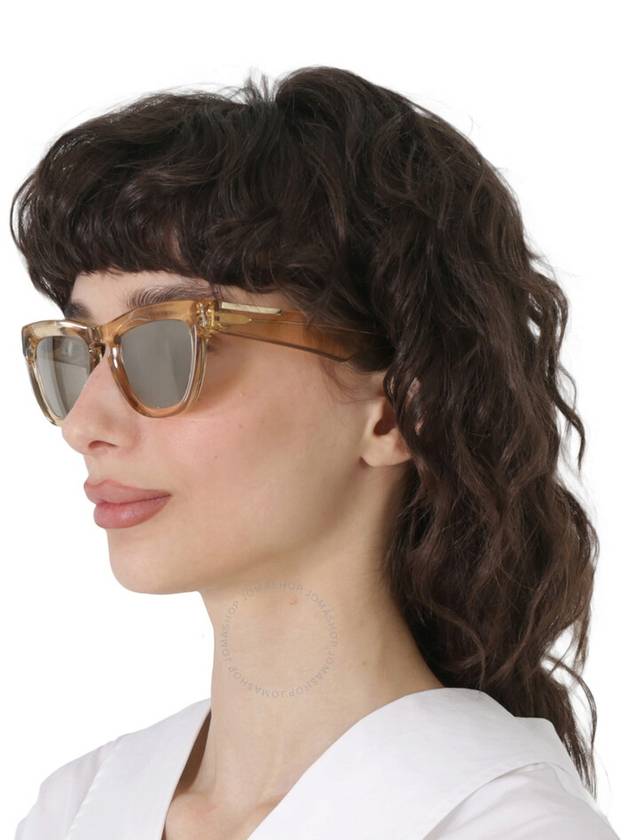 Burberry Light Brown Mirrored Gold Square Ladies Sunglasses BE4415U 40635A 52 - BURBERRY - BALAAN 2