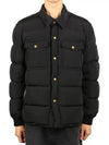 Men's Shirt Padded Jacket Black - TOM FORD - BALAAN.