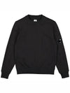 Men's Lens Wappen Diagonal Sweatshirt Black - CP COMPANY - BALAAN 2