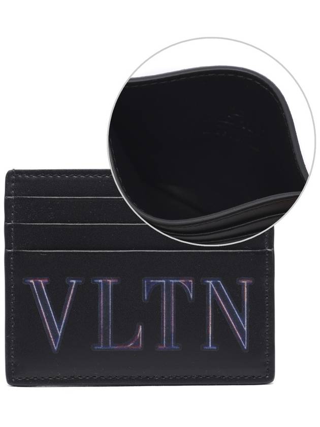 VLTN Neon Card Wallet Black - VALENTINO - BALAAN 3