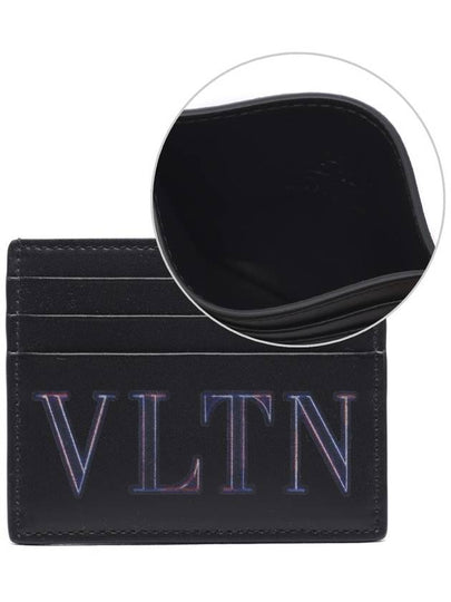 VLTN Neon Card Wallet Black - VALENTINO - BALAAN 2