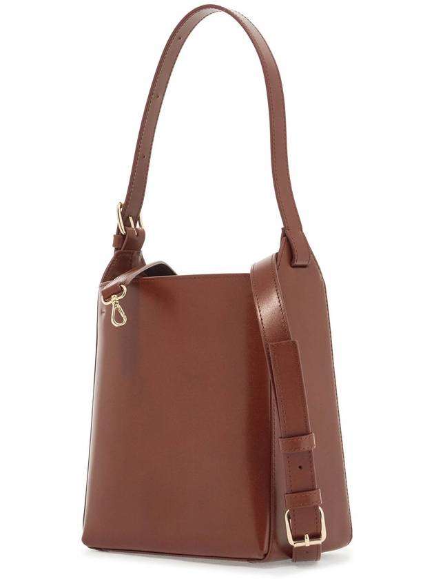 Virginie Leather Small Shoulder Bag Brown - A.P.C. - BALAAN 4