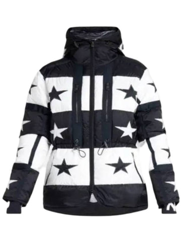 Paula Down Ski Hooded Zip Up Black White - BOGNER - BALAAN 1