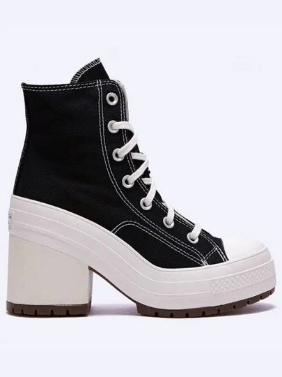 Women Chuck 70 Deluxe Heel High Top Sneakers Black - CONVERSE - BALAAN 2