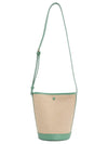 Helene Canvas Bucket Bag Green Beige - A.P.C. - BALAAN 7