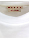 Crayon Logo Short Sleeve T-Shirt White - MARNI - BALAAN 4