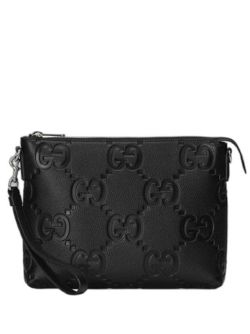 Jumbo GG Medium Messenger Bag Black - GUCCI - BALAAN 1