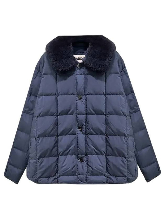 Men's Shearling Down Padded Navy - JIL SANDER - BALAAN 1