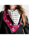 Monogram Infinity Square 90 Scarf Rose M90694 - LOUIS VUITTON - BALAAN 4