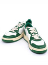 Men's Medalist Leather Low Top Sneakers Green - AUTRY - BALAAN 4