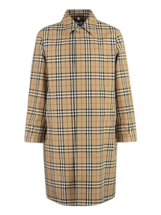 Check Cotton Trench Coat Beige - BURBERRY - BALAAN 2