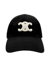 Triomphe Logo Cotton Ball Cap Black - CELINE - BALAAN 2