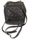 Shiny Grained Calfskin Gold Metal Backpack Black - CHANEL - BALAAN 5