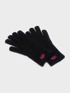 FLUFFY LOGO GLOVE BLACK - RECLOW - BALAAN 1