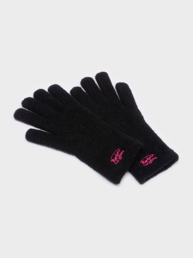 FLUFFY LOGO GLOVE BLACK - RECLOW - BALAAN 2