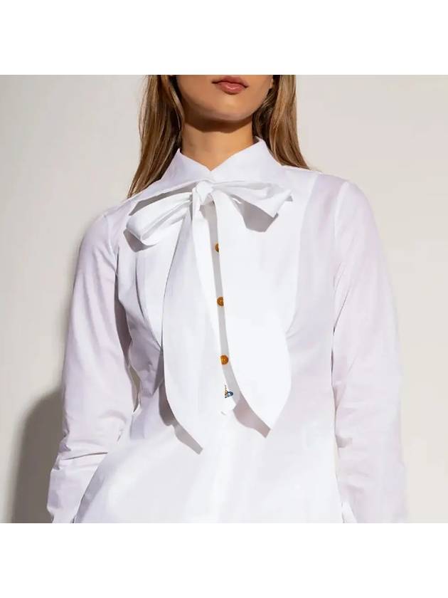 tie collar shirt white - VIVIENNE WESTWOOD - BALAAN.