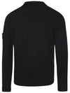 Raw Hand Cotton Crewneck Knit Top Black - STONE ISLAND - BALAAN 3