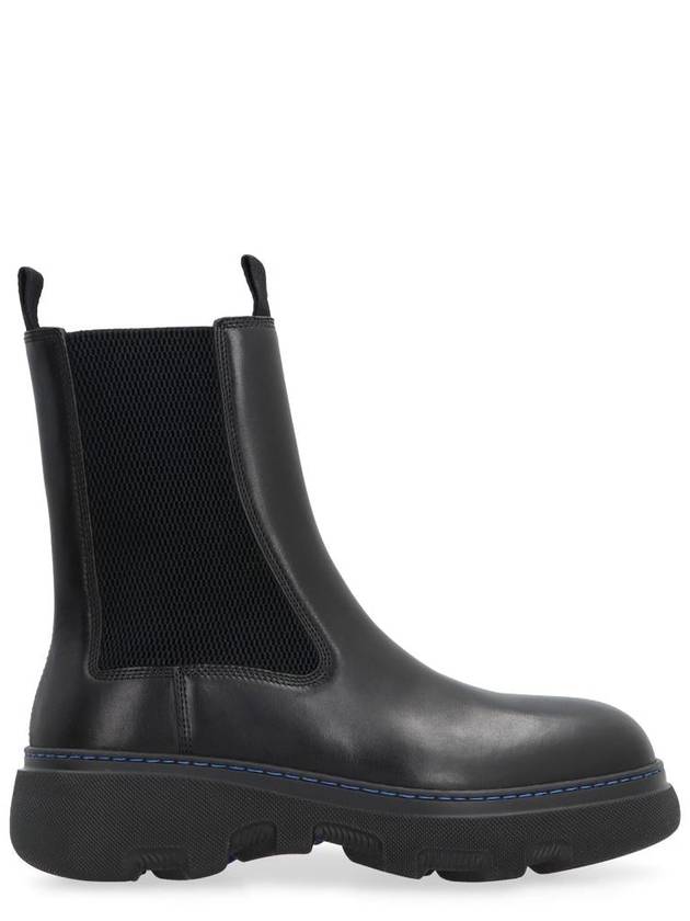 Creeper Leather Chelsea Boots Black - BURBERRY - BALAAN 2