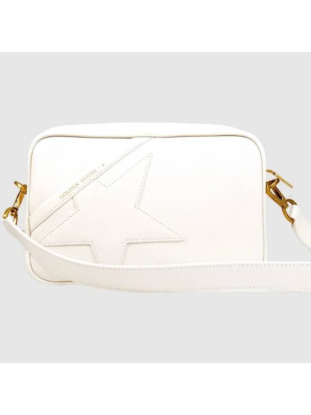 Star Leather Cross Bag White - GOLDEN GOOSE - BALAAN 3