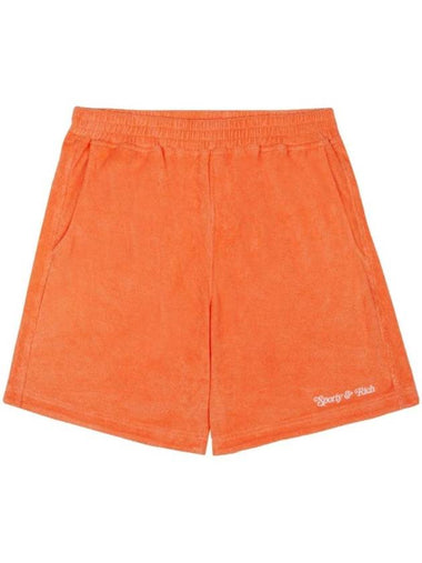 NY Tennis Club Straight Shorts Orange - SPORTY & RICH - BALAAN 1