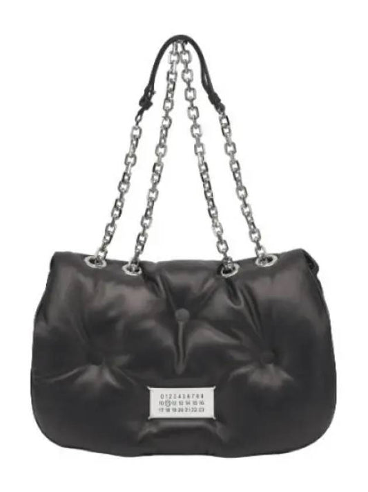 Medium Glam Slam Flap Shoulder Bag Black - MAISON MARGIELA - BALAAN 1