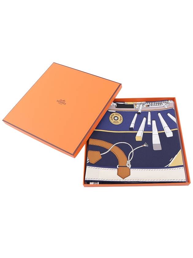 Bagage A Main Scarf Marine - HERMES - BALAAN 3