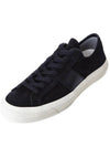 Suede Low Top Sneakers Black - TOM FORD - BALAAN 2