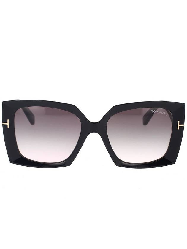 Eyewear Bold Square Sunglasses Black Purple - TOM FORD - BALAAN 2