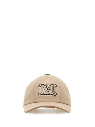 Libero M Monogram Embroidered Cotton Ball Cap Beige - MAX MARA - BALAAN 2