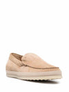 Men's Suede Slip-ons Loafers Beige - TOD'S - BALAAN 3