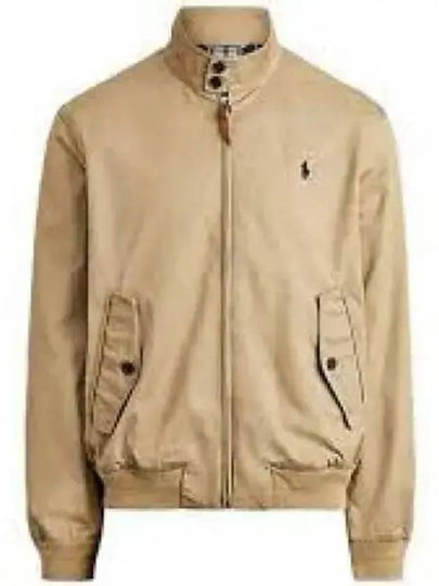 Pony Logo Cotton Chino Zip-Up Jacket Beige - POLO RALPH LAUREN - BALAAN 2