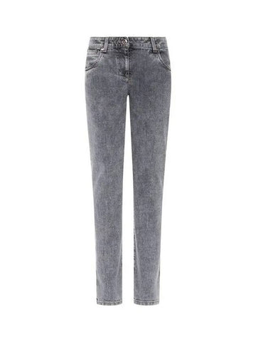 Women s Washed Skinny Denim Pants Dark Gray 271772 - BRUNELLO CUCINELLI - BALAAN 1