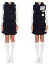 Fine Merino And Jersey Padding Reversible Vest Navy - THOM BROWNE - BALAAN 9