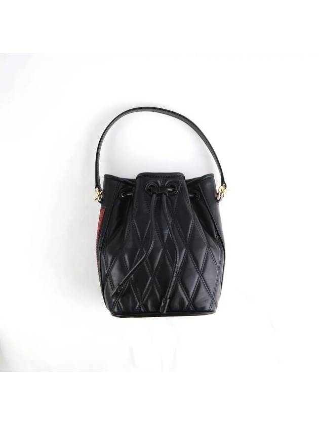 Donae Leather Bucket Bag Black - BALLY - BALAAN 5