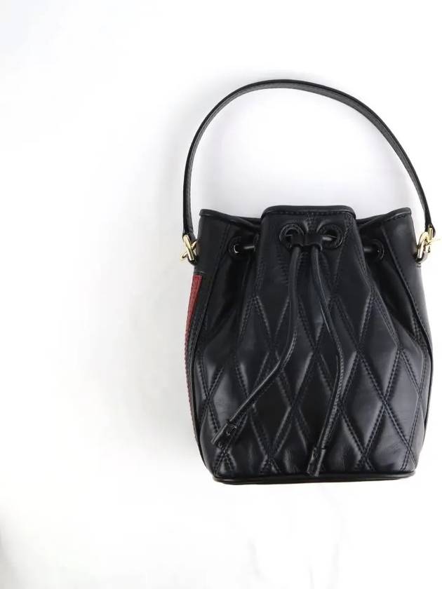 Donae Leather Bucket Bag Black - BALLY - BALAAN 5