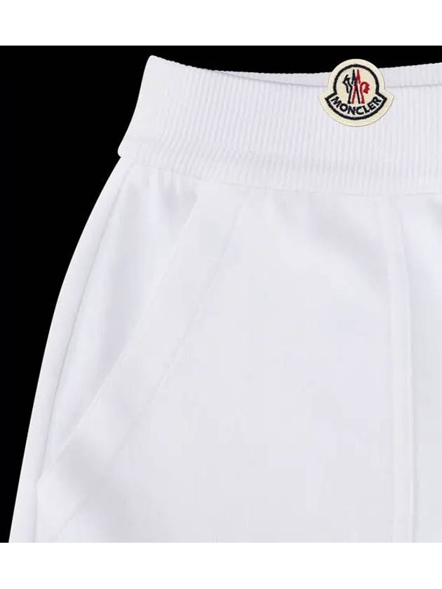 Kids Fleece Shorts White 8H00010 809AG 002 4A 6A - MONCLER - BALAAN 4