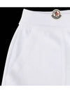 Kids Fleece Shorts White 8H00010 809AG 002 8A 10A - MONCLER - BALAAN 4