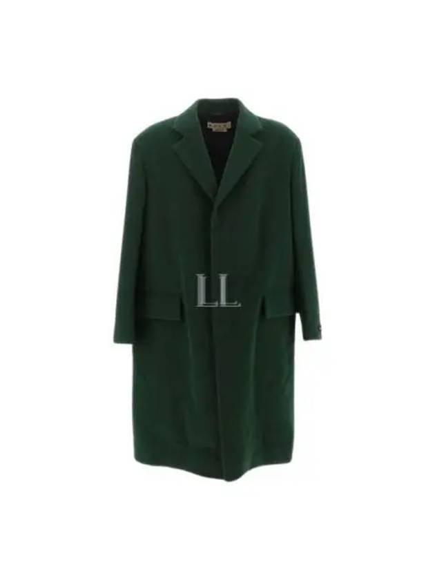 Notched Lapel Single Breasted Single Coat Green - MARNI - BALAAN 2