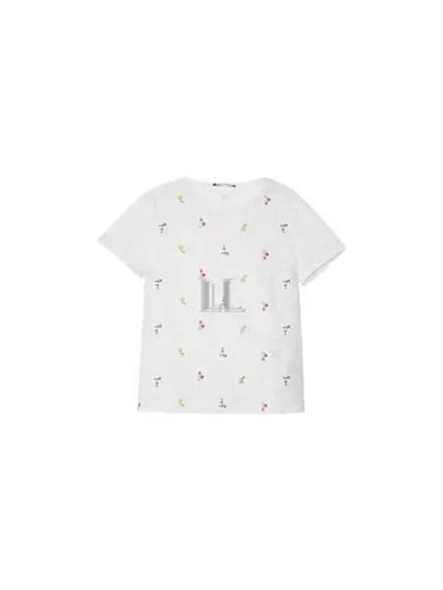 Magno Linen Short Sleeve T-Shirt White - MAX MARA - BALAAN 2