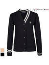 Women s V neck color combination cardigan HC3WCD001 - HOLIC&PLAY - BALAAN 2