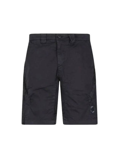 Stretch Sateen Utility Shorts Black - CP COMPANY - BALAAN 2