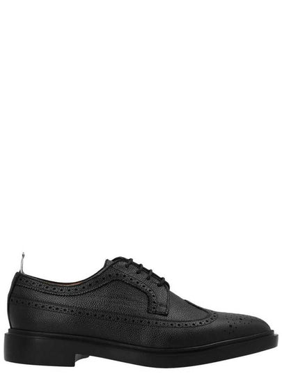 Men's Classic Long Wing Brogue Lace Up Brogue Shoes Black - THOM BROWNE - BALAAN 2