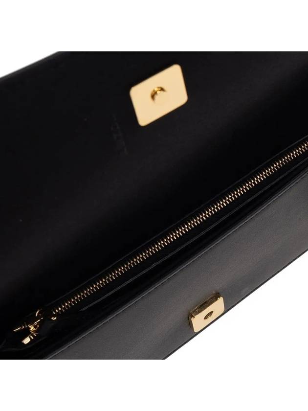 Graphy Chain Leather Long Wallet Black - FENDI - BALAAN 4