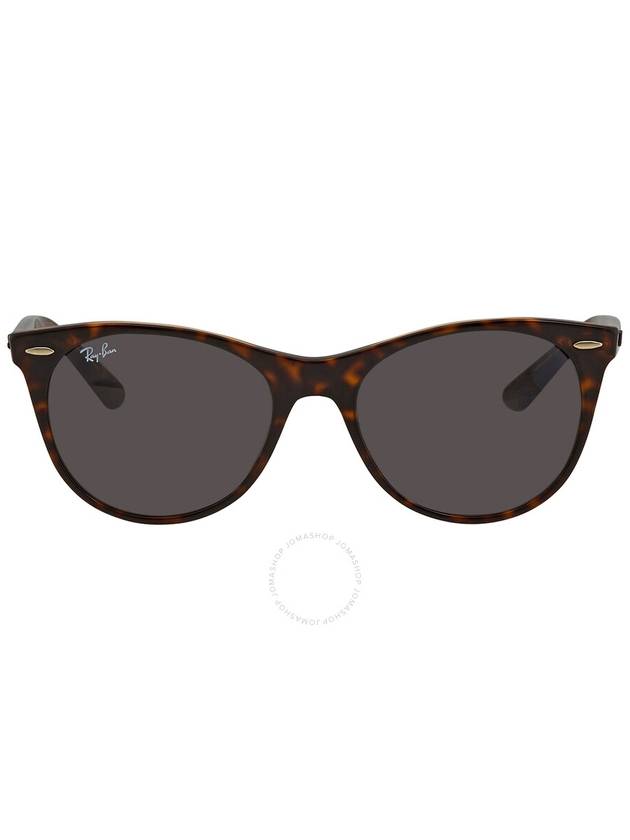 Ray Ban Wayfarer II Classics Dark Grey Classic Round Unisex Sunglasses RB2185 1292B1 55 - RAY-BAN - BALAAN 1