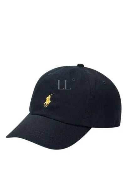 Pony Embroidered Logo Twill Ball Cap Black - POLO RALPH LAUREN - BALAAN 2