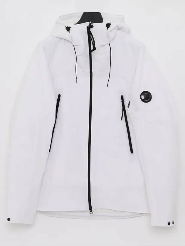 Pro Tech Hooded Jacket Gauze White - CP COMPANY - BALAAN 3