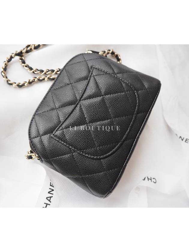 Classic Caviar Half Moon Mini Chain Bag Cross Shoulder AP4000 - CHANEL - BALAAN 5